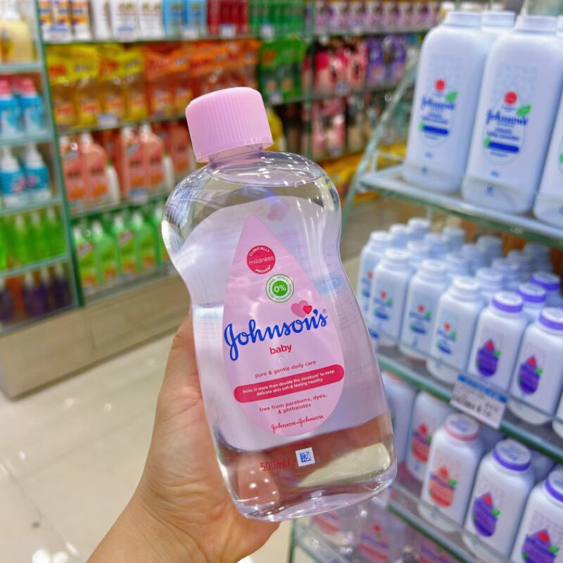 进口身体配方强生婴儿润肤油