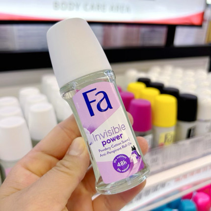 暴走 德国Fa花牌走珠止汗液香体除味玻璃瓶男女士腋下香水去异味