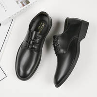 Leather shoes for men, black suit for men, soft-soled men, business formal wear for interviews, casual shoes for young people, best man, wedding shoes thumbnail 5