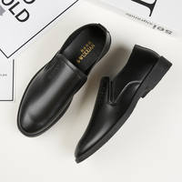 Leather shoes for men, black suit for men, soft-soled men, business formal wear for interviews, casual shoes for young people, best man, wedding shoes thumbnail 4