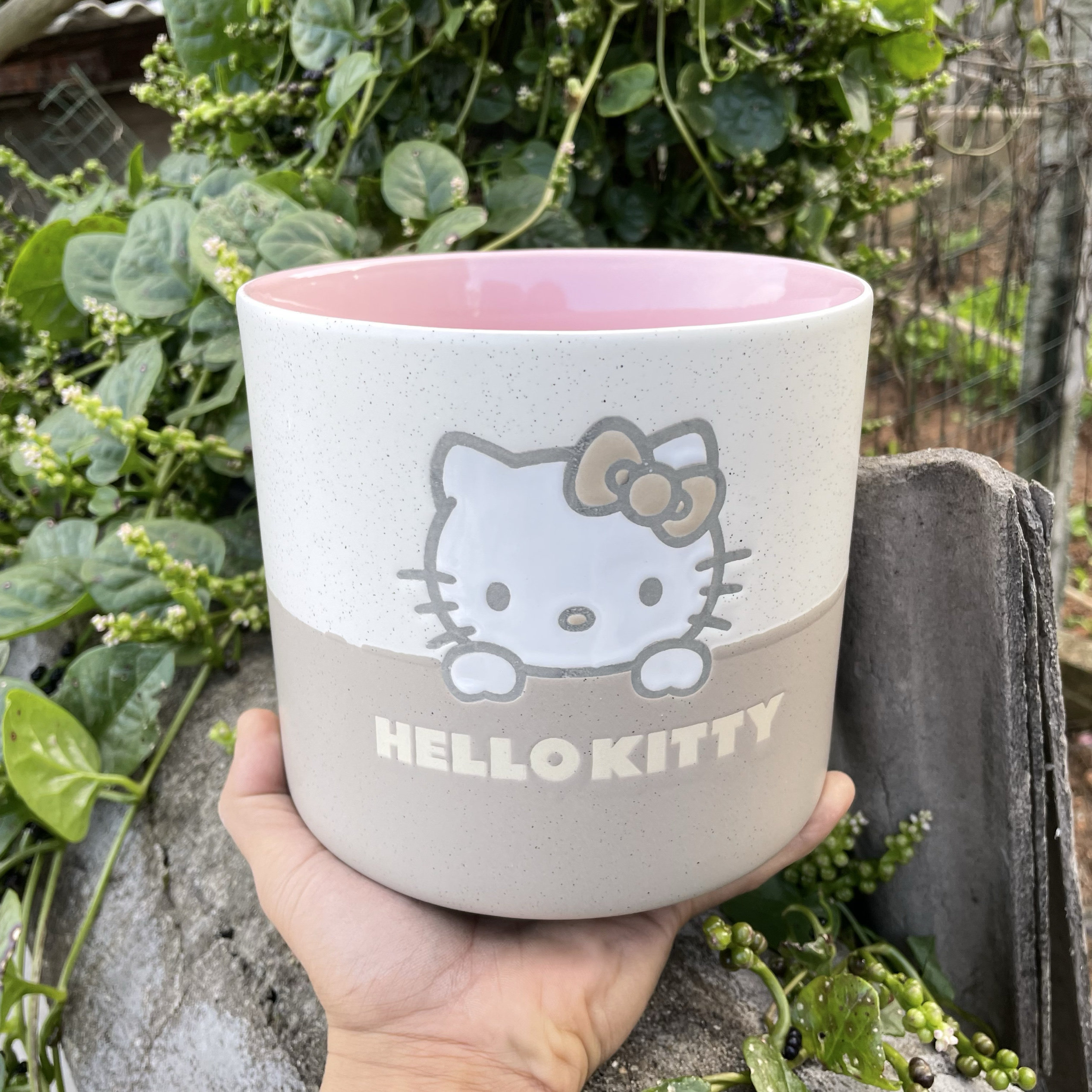 凯蒂猫陶瓷花盆手绘放筷子筒带孔厨房饭勺收纳桶罐子装饰品工具桶,家居饰品,花盆,淘宝优惠券,粉丝福利购,淘宝优惠卷