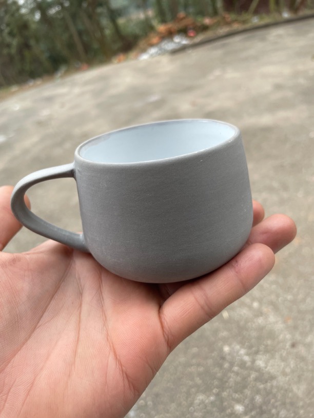 0020-黑泥磨砂胖胖的小杯120cc微瑕高档轻奢新款小咖啡杯喝水茶杯