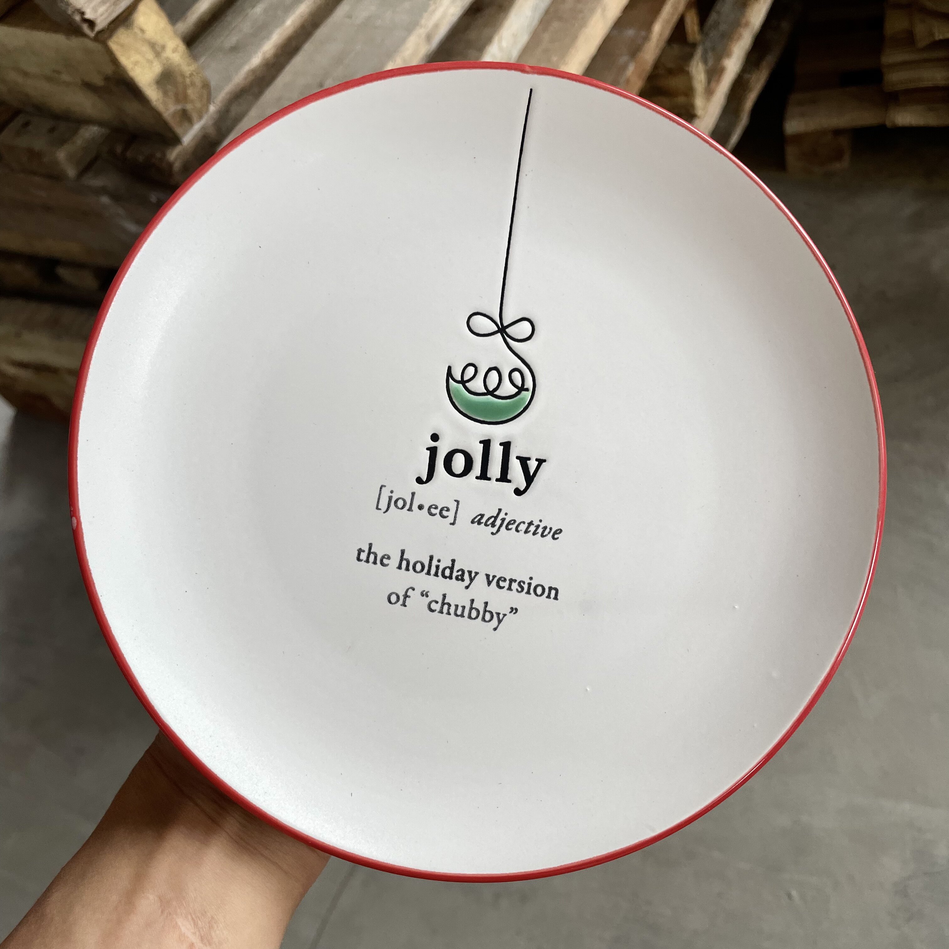 ins风手绘超美圆盘陶瓷哑光8英寸微瑕家用浮雕摆盘菜盘子可爱1223