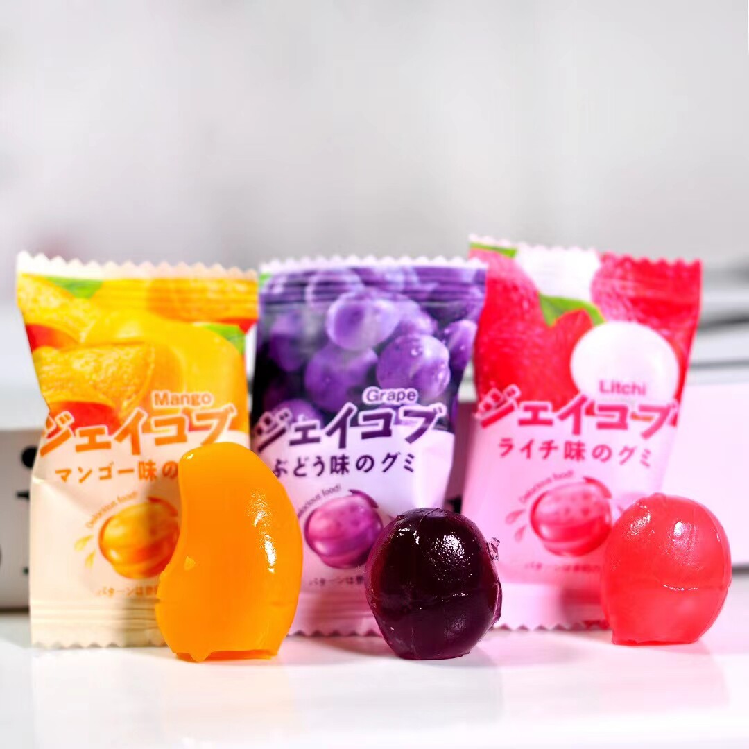 俄罗斯风味啵皮Q弹软糖果汁夹心软糖喜糖440g网红糖果儿童零食