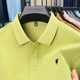 T恤男polo衫 T恤男冰丝棉短袖 保罗短袖 大牌三粒扣 奥莱品牌折扣
