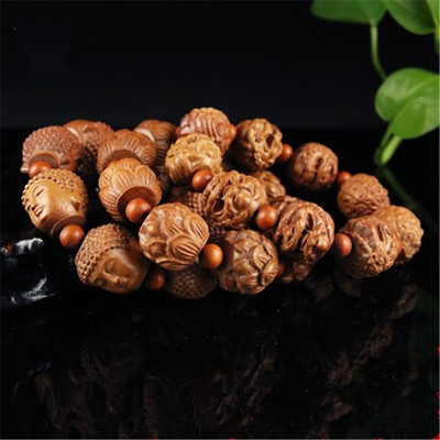 肥城桃木佛珠手串木雕配饰饰品手串念珠男女款手饰桃木手串款式