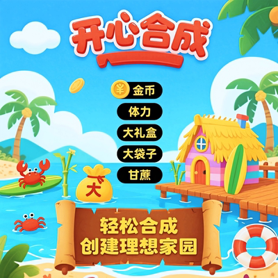 开心合成APP金币大礼盒