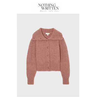 【现货】Nothing Written Narchi女装秋新品休闲翻领短款针织开衫