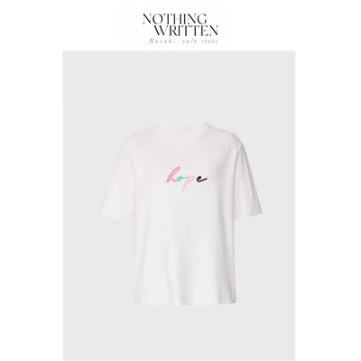 【现货】Nothing Written Narchi短袖T恤女夏季圆领休闲百搭上衣