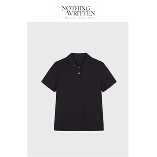 【现货】Nothing Written Narchi休闲百搭T恤短袖polo衫翻领上衣