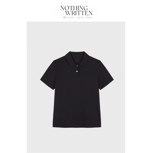 【现货】Nothing Written Narchi休闲百搭T恤短袖polo衫翻领上衣