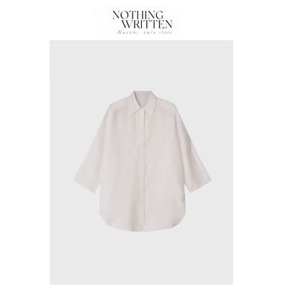 【现货】Nothing Written Narchi【不染色系列】新款亚麻平纹衬衫