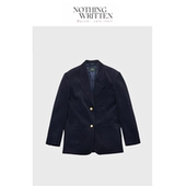 现货 Nothing Written Narchi灯芯绒西装 外套复古金扣八奶西服