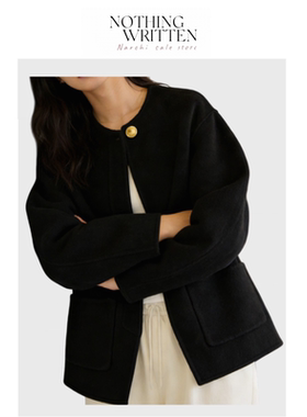 【现货】Nothing Written Narchi绵羊毛法式双面式收腰外套女上衣