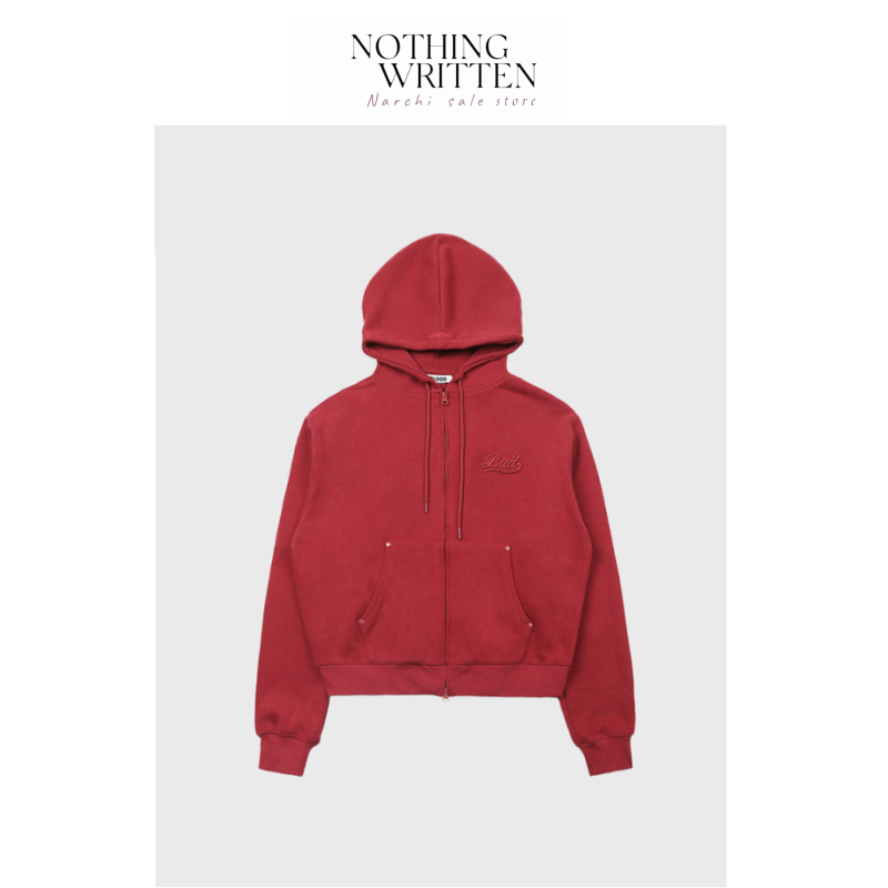 【现货】Nothing Written Narchi连帽辣妹红色卫衣女美式复古上衣