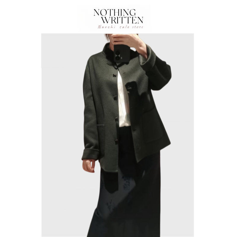 【现货】Nothing Written Narchi 100%绵羊毛立领双面呢大衣外套,女装/女士精品,毛呢外套,淘宝优惠券,粉丝福利购,淘宝优惠卷