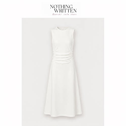 【现货】Nothing Written Narchi抽褶无袖中长背心裙连衣裙夏新品