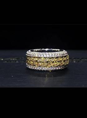 Mr.Bling男女通用间金色旋转戒指