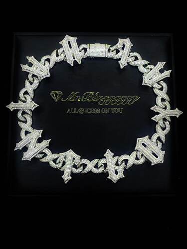 Mr.Blingggggg拼接TRAPSTAR项链