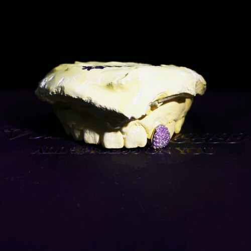 Mr.Bling定制满钻粉色单颗Grillz
