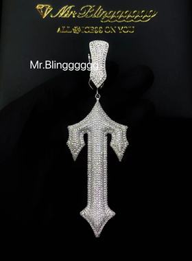 情侣进口高碳钻drill吊坠