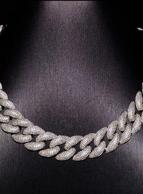 Mr.Bling男女款密集气泡古巴链