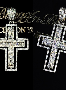 Mr.Bling情侣可旋转十字架吊坠