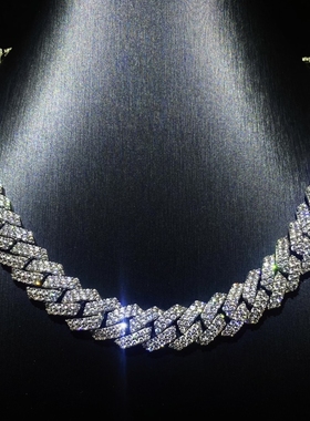 Mr.Bling满钻男女款菱形古巴链