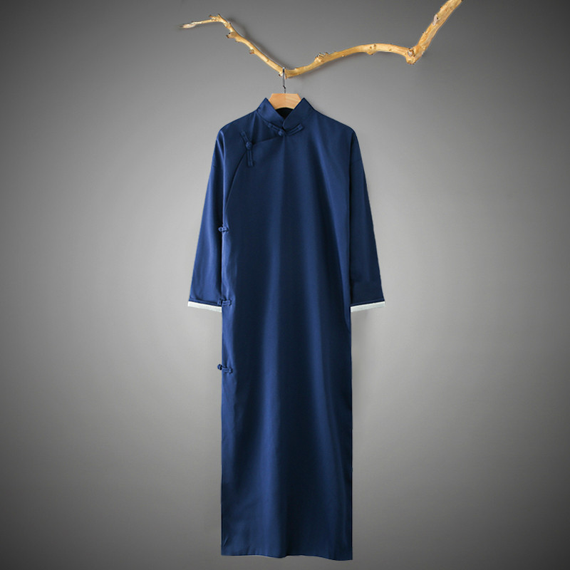 REPUBLIC OF CHINA STYLE CAFTAN MENS AND WOMENS CHINESE ROBES HORSE GOWNS PLUS-SIZE GROOMSMENS DRESSES ZHANG YUNLEIS CROSS TALK GOWNS PERFORMANCE COSTUMES