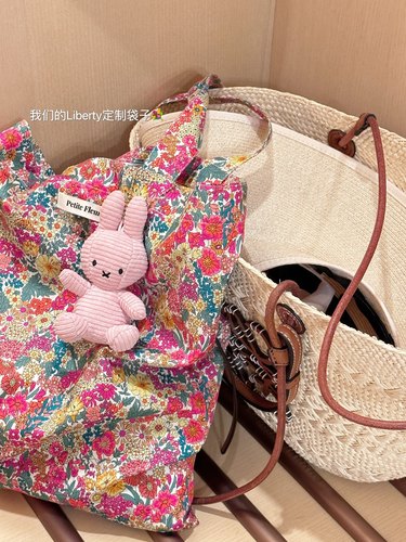 英国碎花帆布袋原创liberty单肩
