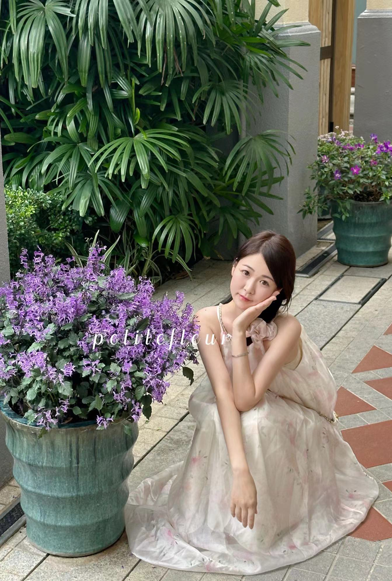 Fleur国风系列 水云天中式流光仙女裙连衣裙