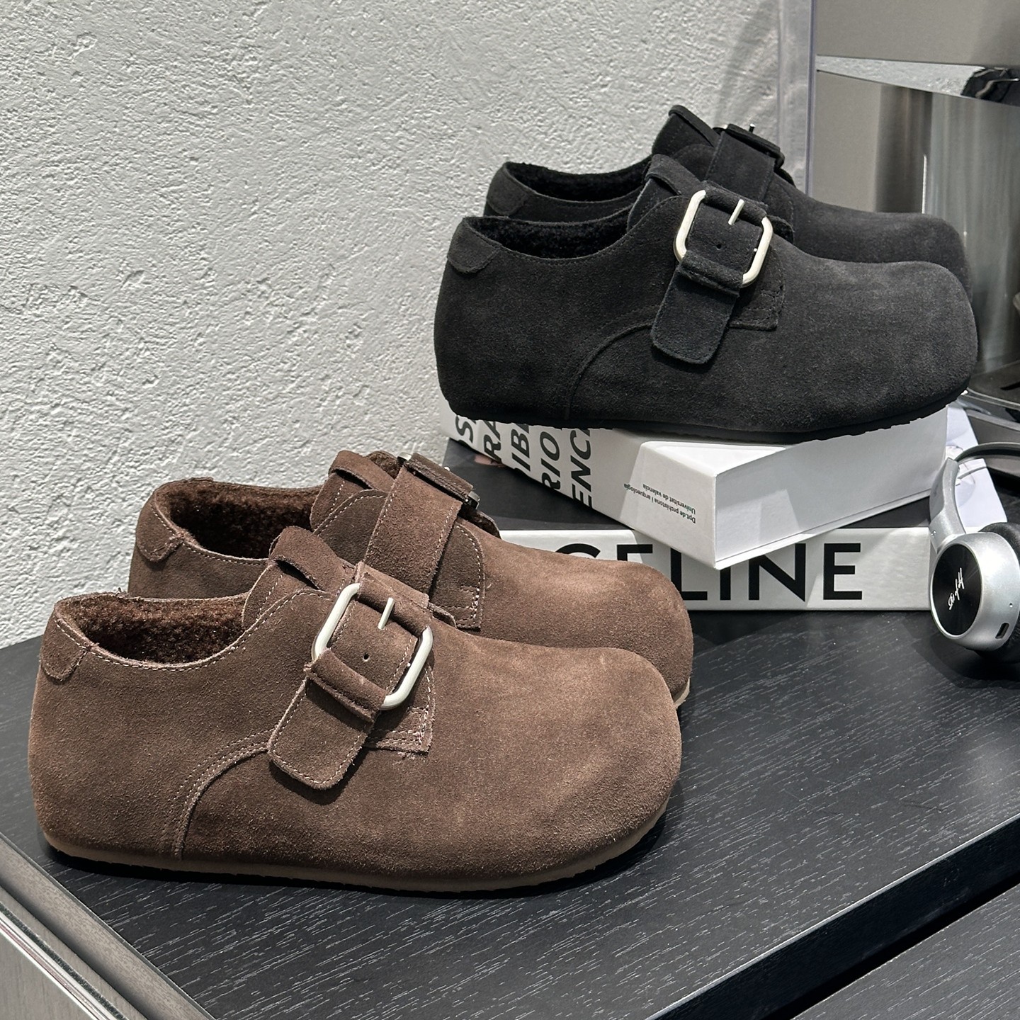 内增高冬季加绒勃肯鞋女2025新款