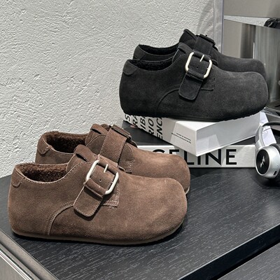 内增高冬季加绒勃肯鞋女2025新款