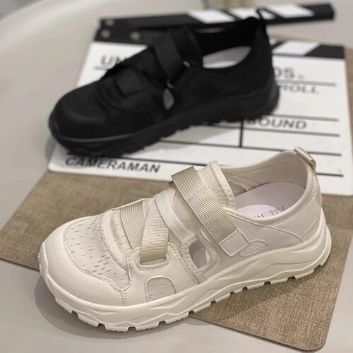 网面凉鞋女2026新款夏季小白鞋