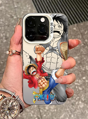 海贼王苹果16ProMax路飞iPhone15Plus卡通动漫14航海王小米13一加12手机壳适用oppofindx8ultra红米k70保护套