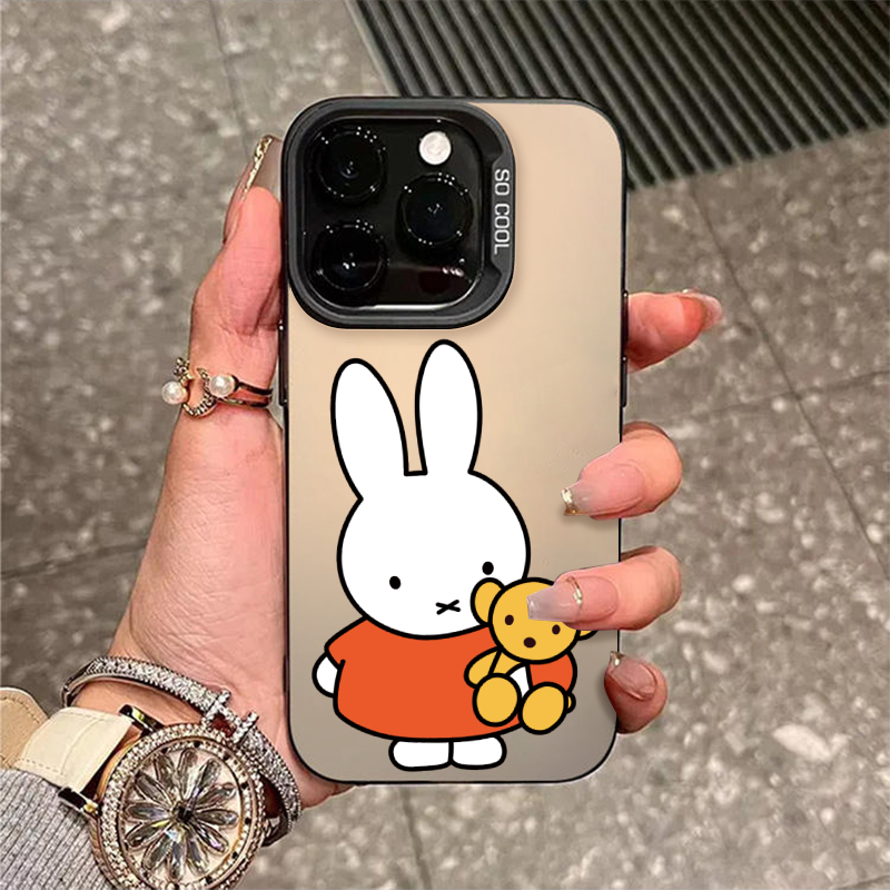 兔子娃娃苹果16ProMax卡通iPhone15Plus趣味14pro手机壳适用小米13可爱k70一加12华为pura80荣耀90防摔保护套