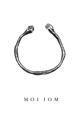 周震南同款moi iom小众原创设计925银钻石肌理情侣对戒关节戒指