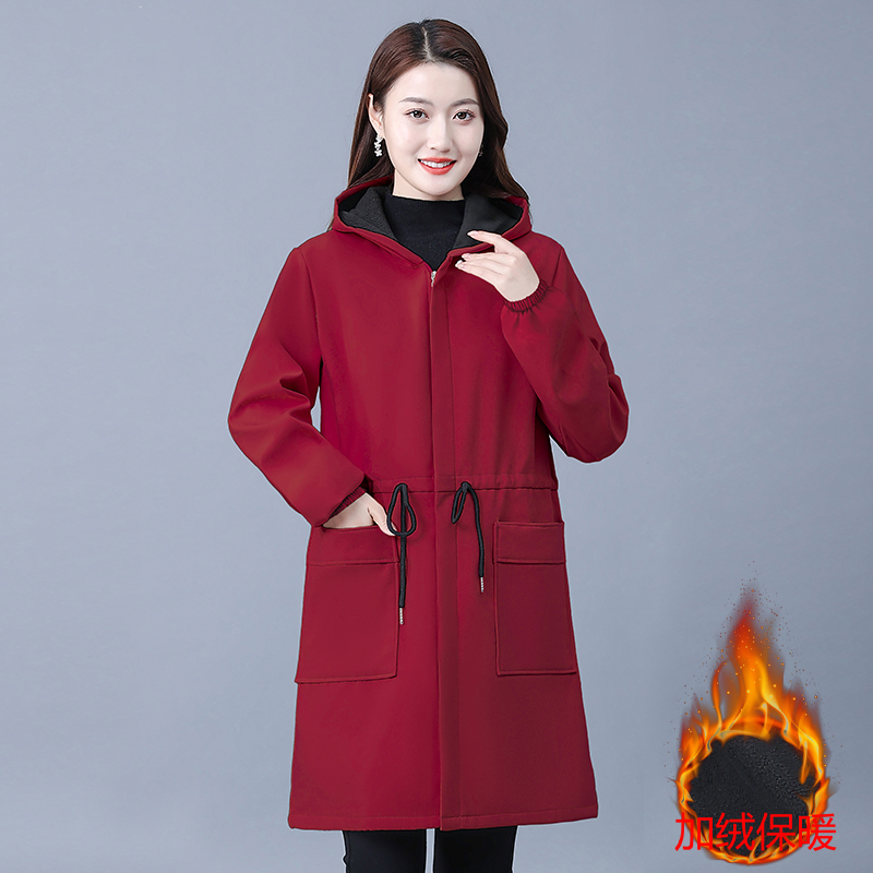 风衣款式可套棉服/羽绒服修身
