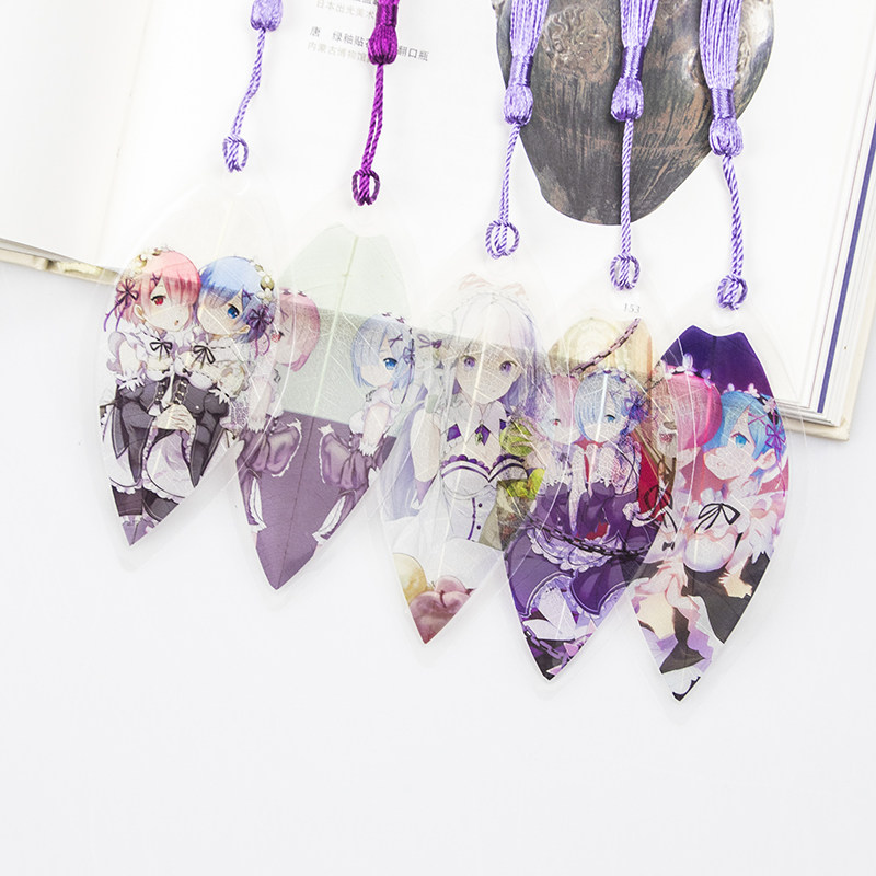 拉姆蕾姆爱蜜莉雅动漫周边卡通人物游戏二次元叶脉书签创意树叶