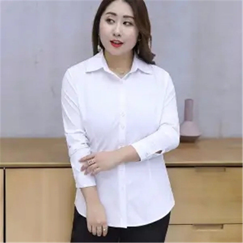 加大码短袖白衬衫女春季职业气质工作服长袖上衣修身正装胖mm工装|ruв категории Женская одежда, рубашка - от Buy2taobao.com для оказания профессиональной услуги покупки агента Taobao
