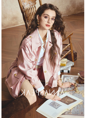 BTRS M丨轻户外重磅丝毛肌理猎装直身H廓形显瘦夹克外套裙裤套装