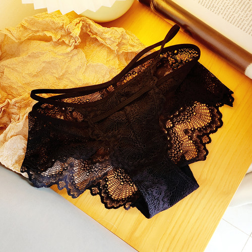 SL内裤半透细带低腰提臀内裤女