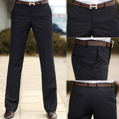 英伦休闲百搭西服长裤 商务韩版 西裤 男春夏垂感免烫男装 直筒西裤