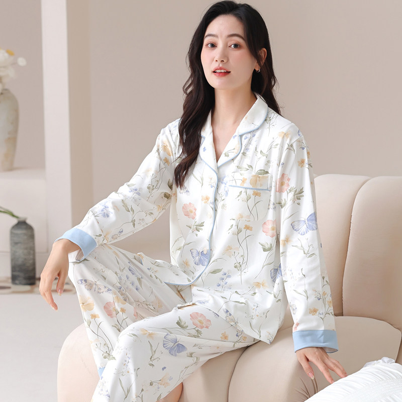 春秋季长袖大码睡衣套装女士夏冬天家居服国风休闲可外穿薄款学生,女士内衣/男士内衣/家居服,睡衣/家居服套装,淘宝优惠券,粉丝福利购,淘宝优惠卷