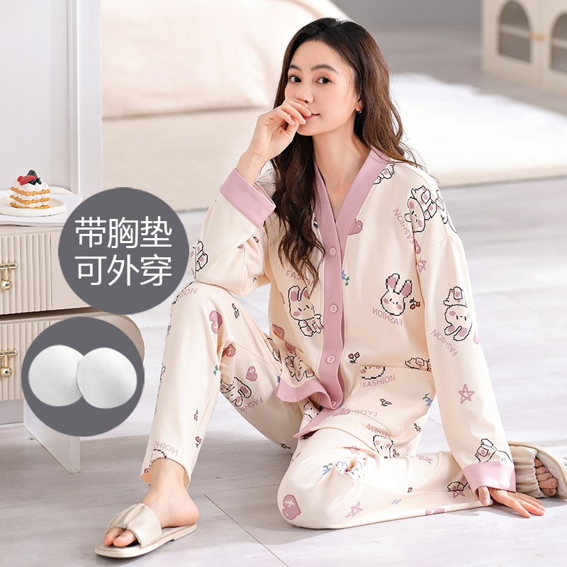 女自带胸垫一体和服长袖套装