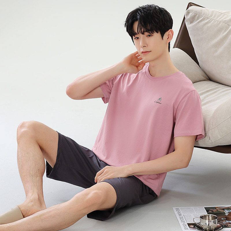 夏季莫代尔短袖睡衣套装冰丝家居服大码男士韩版宽松可外穿青少年,女士内衣/男士内衣/家居服,睡衣/家居服套装,淘宝优惠券,粉丝福利购,淘宝优惠卷