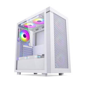 鑫谷机箱无尽1侧透白色电脑台式机箱240水冷主机机箱EATX双路大板