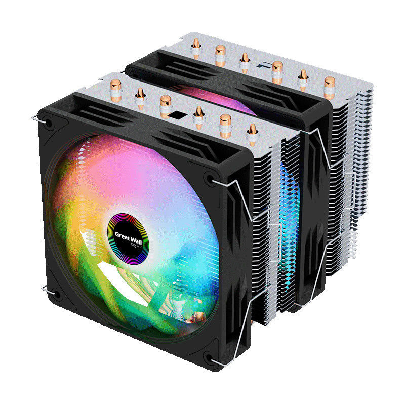 GreatWall长城山河S600CPU散热器6热铜管双塔英特尔1700AMD4AMD5