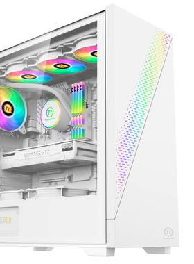 Thermaltake途腾TT电脑机箱K36白色侧透ARGB灯带360水冷ATX大板