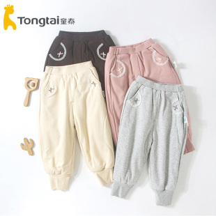 薄棉棉裤 童泰婴幼儿夹棉裤 4岁休闲束口卫裤 女宝宝1 145 子秋冬新款